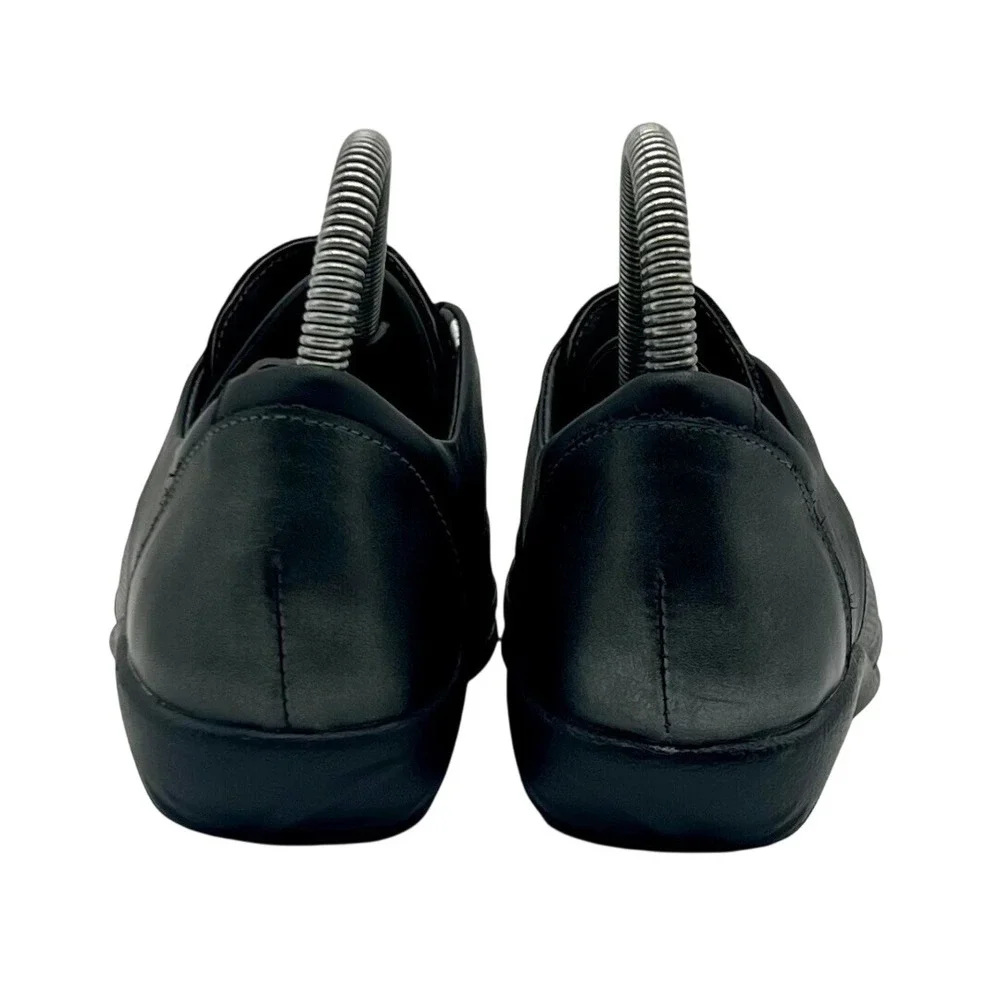 Naot Women Black Leather Perforated Lace Up Comfort Shoes EU‎ 37 US 6